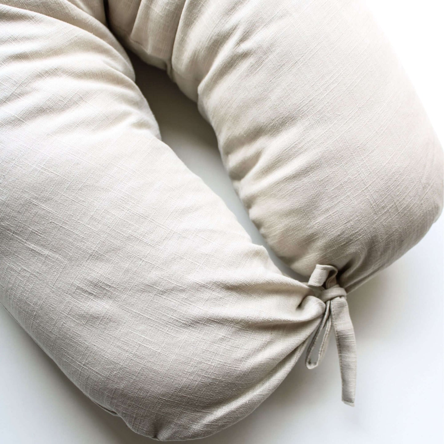 voedingskussen linnen beige