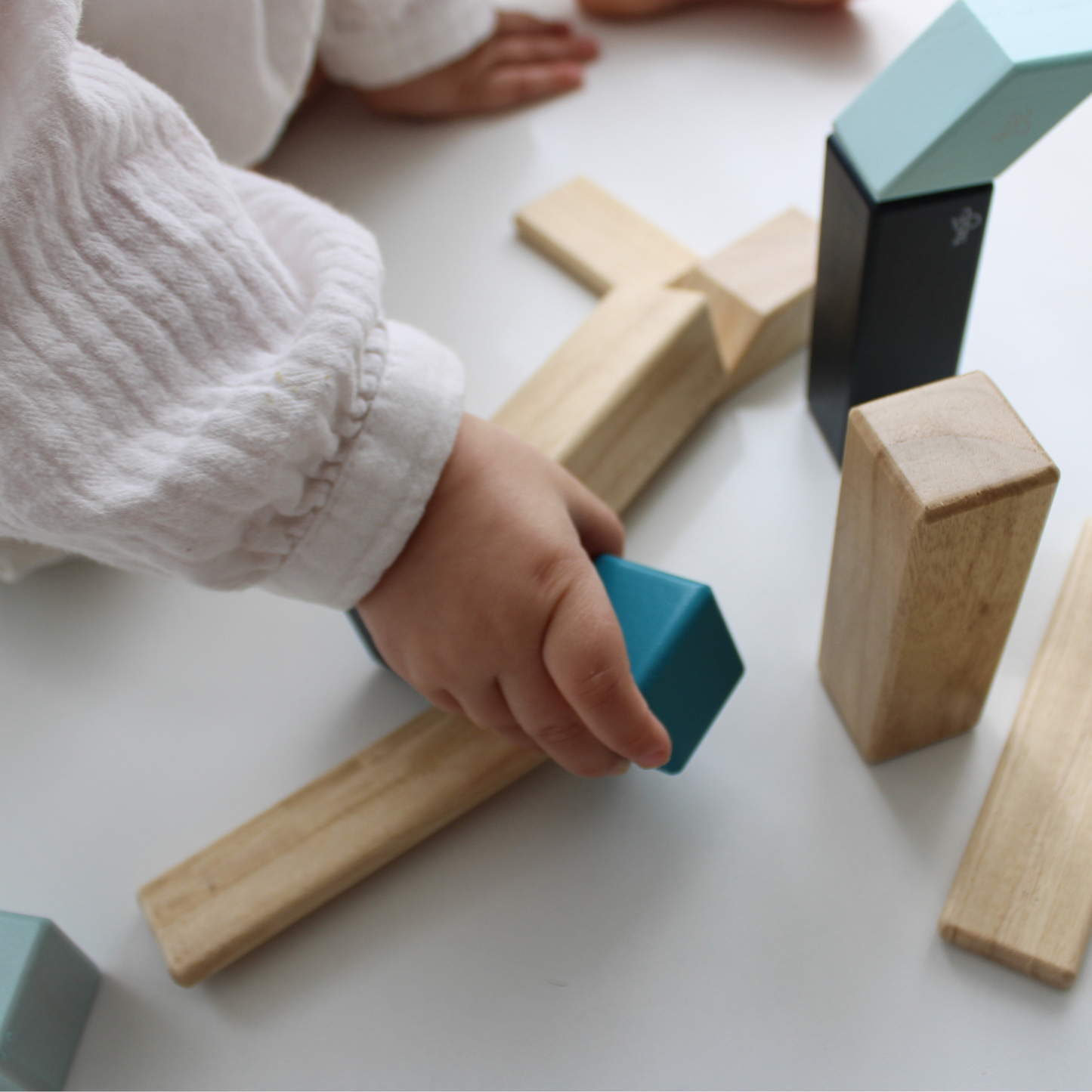 Tegu houten magnetische blokken blauw