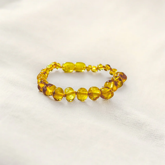 Barnsteen armband honey 14 cm voorbeeld