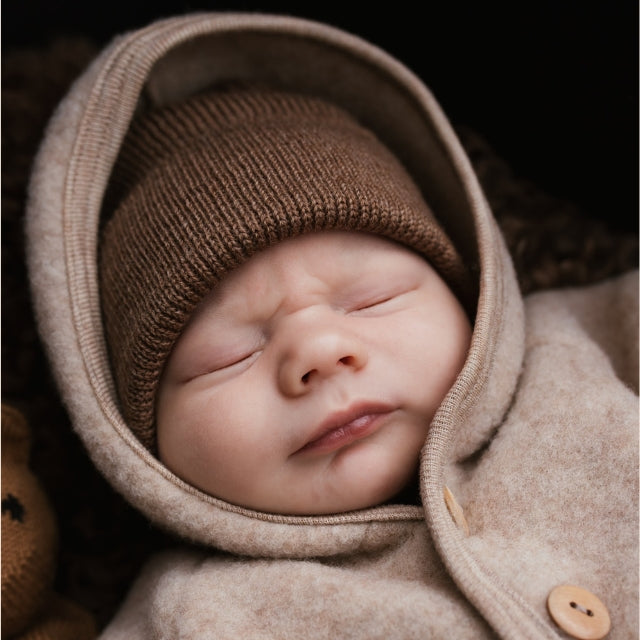 mocha baby newborn muts merinowol hvid