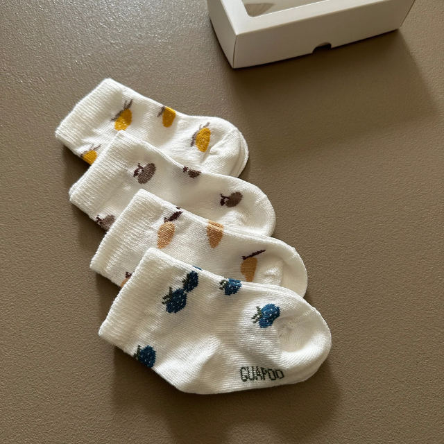 Guapoo kinder fruit sokken set van 4