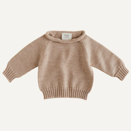 Hvid wollen trui georgette sand