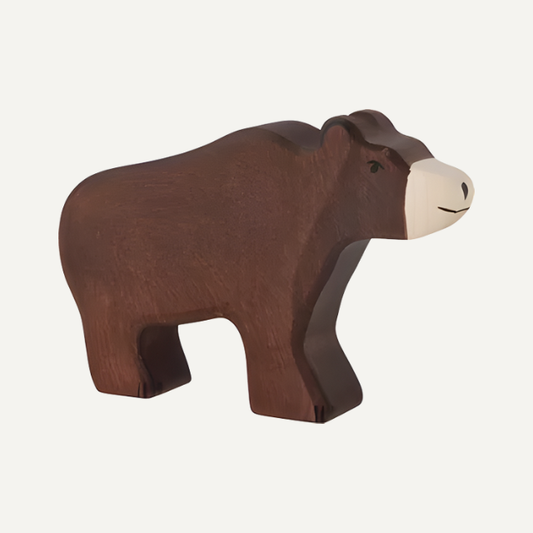 Holztiger bruine beer