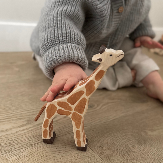 Holztiger brontosaurus speelgoed hout