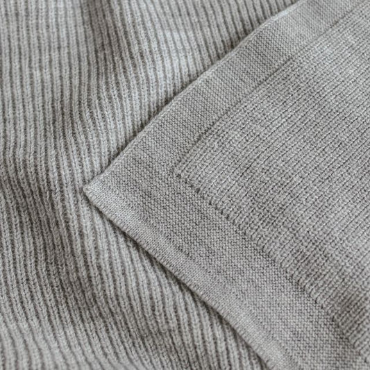 Hvid felix deken grijs