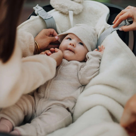 KiCo Label wikkeldeken met maxi-cosi openingen voorbeeld