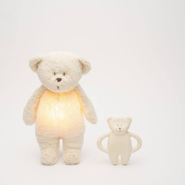 Moonie teether bear polar met knuffel beer