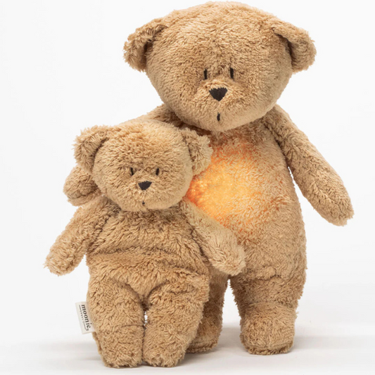 Moonie sensory mini bear cappuccino met de moonie 2.0