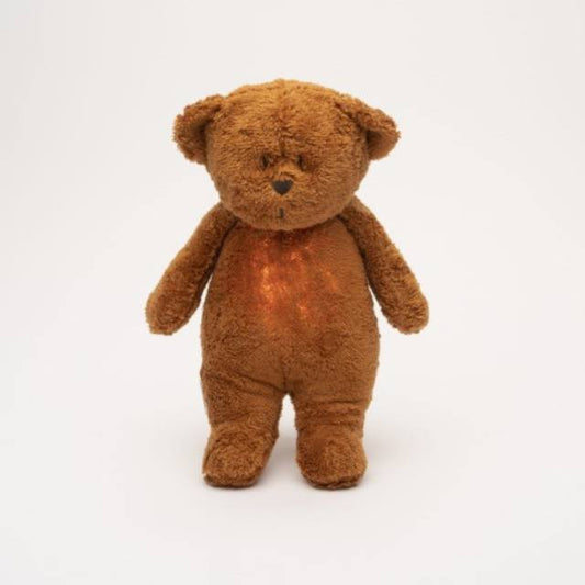Moonie the humming bear - caramel met licht en muziek