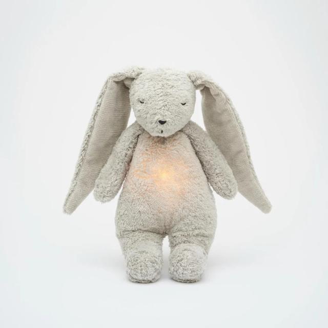 Moonie the humming bunny - gray met licht en muziek