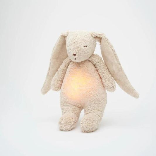 Moonie the humming bunny - sand met licht en muziek zijkant