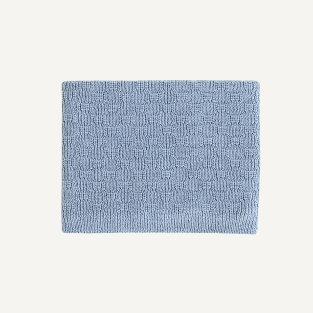 gigi sjaal light blue kids baby hvid merinowol