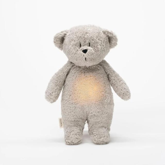 Moonie the humming bear - gray met licht en muziek