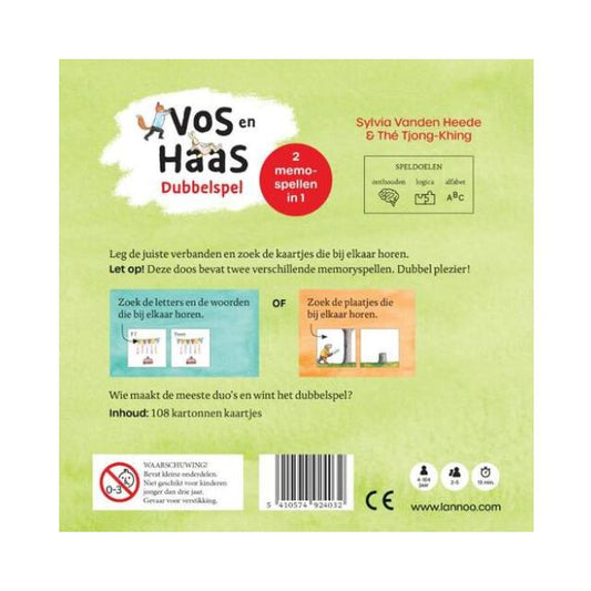 Vos en haas - Dubbelspel achterkant