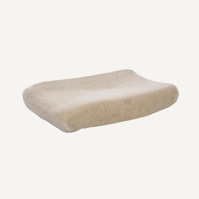 aankleedkussen hoes beige wol merinowol kico label