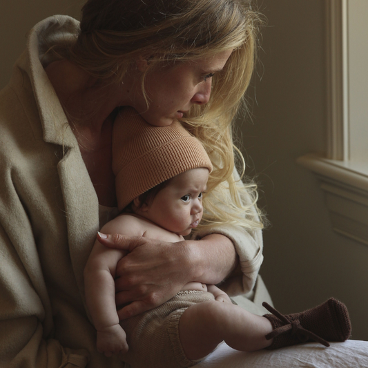 apricot merinowol beanie muts hvid