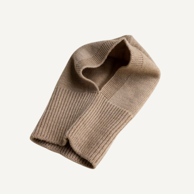 balaclave eddy hvid merinowol sand kids muts