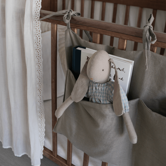 Linnen bed- en boxorganizer taupe
