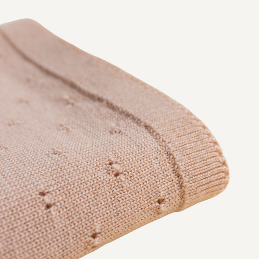 bibi deken newborn baby merinowol apricot