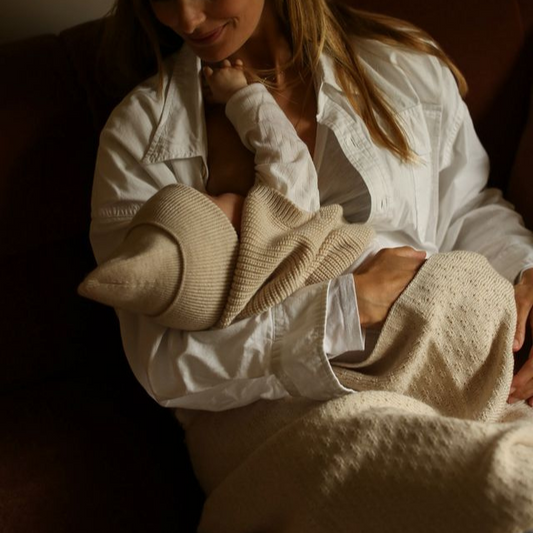 merinowol deken beanie harvey vest cream hvid