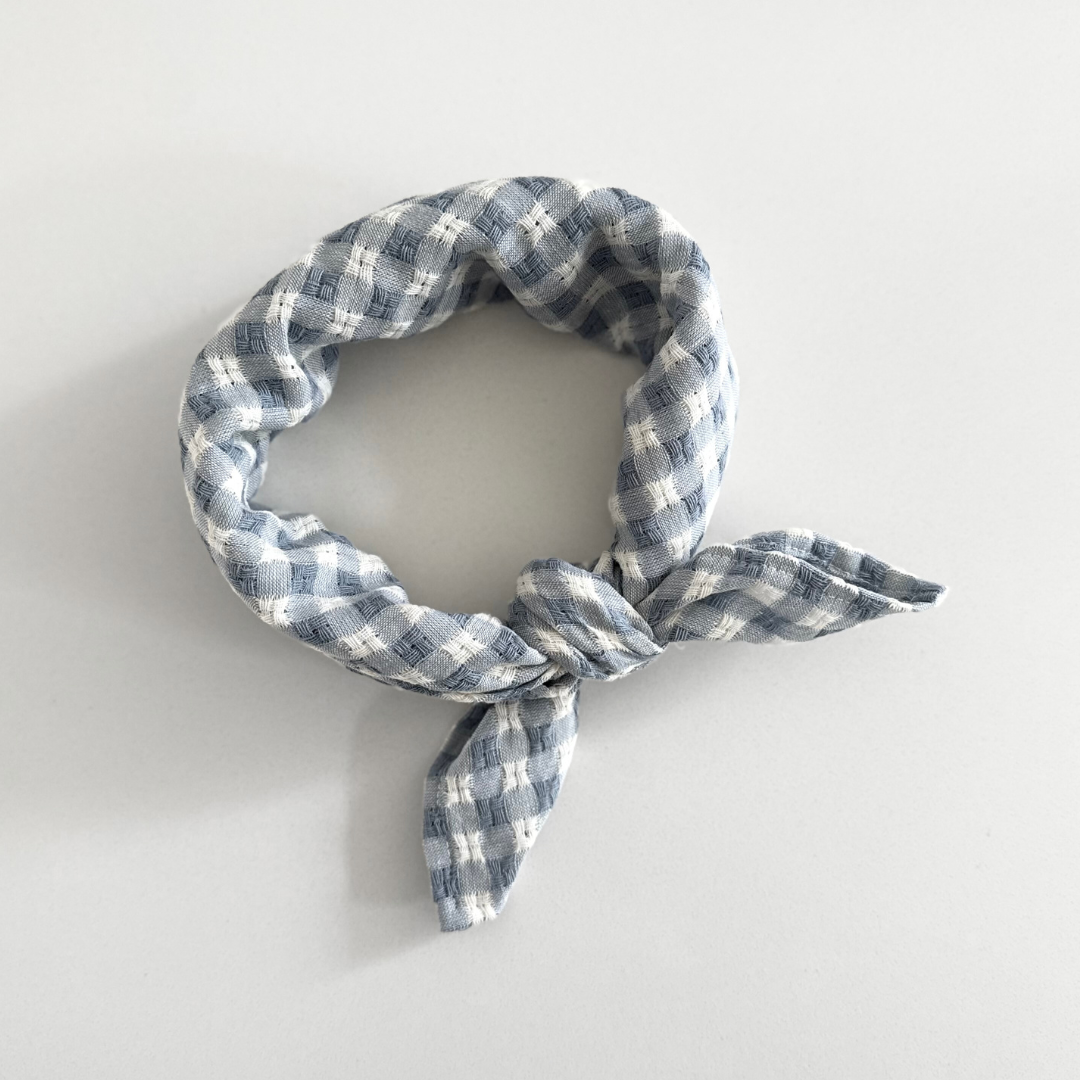 blauw geruite sjaal kids