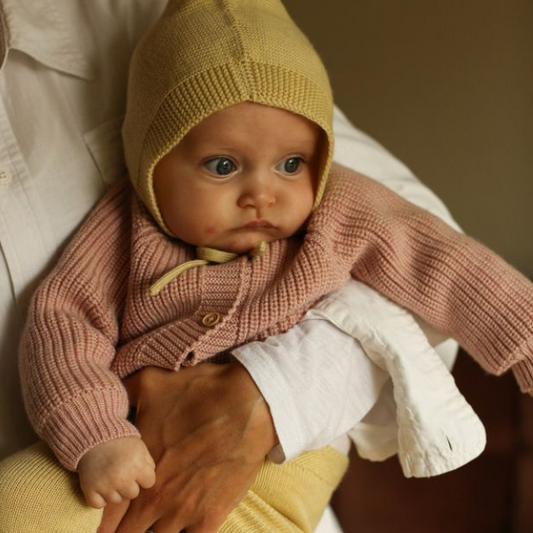 hvid merinowol wol baby newborn powder vest