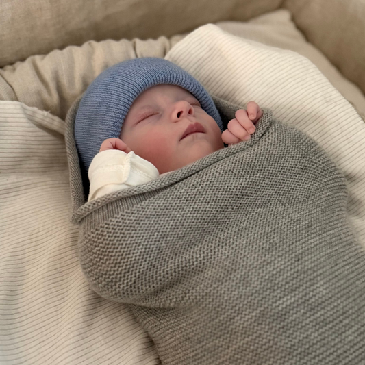 hvid merinowol baby newborn cocoon