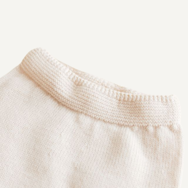 hvid merinowol cream legging broek guido baby