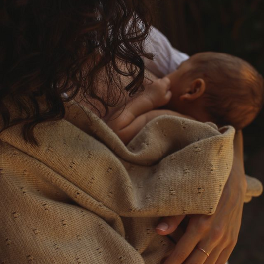 baby newborn deken Dora sand