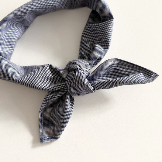 donker blauw geruite sjaal kids baby