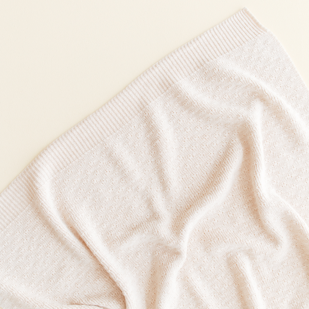 wollen deken creme beige hvid baby