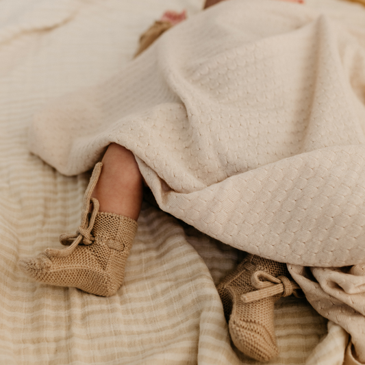 hvid merinowollen deken cream creme newborn baby