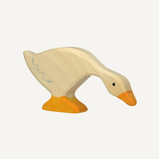 gans etend holztiger diertje hout