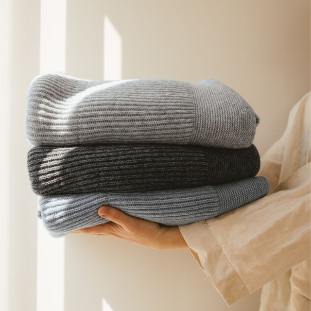 wollen deken frost blue gaston hvid merinowol kids