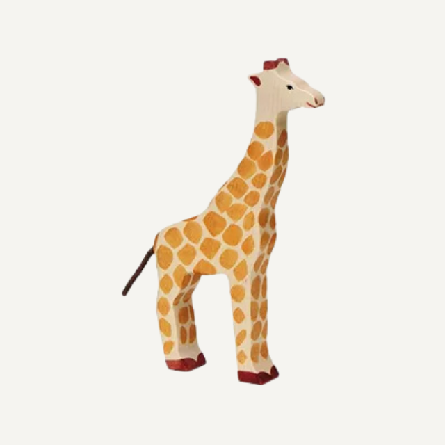 holztiger giraf houten dier