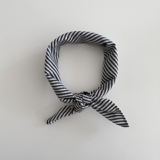 gestreept sjaal grijs wit kids