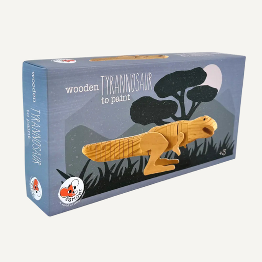 houten dinosaurus verven tyrannosaurus diy speelgoed