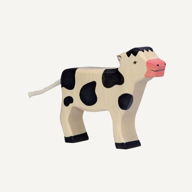 holztiger kalf hout staan diertje speelgoed