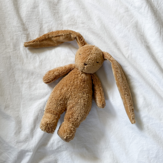 moonie konijn knuffel cappucion hartslagknuffel