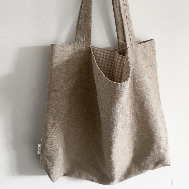 Linnen mombag Mae voorkant