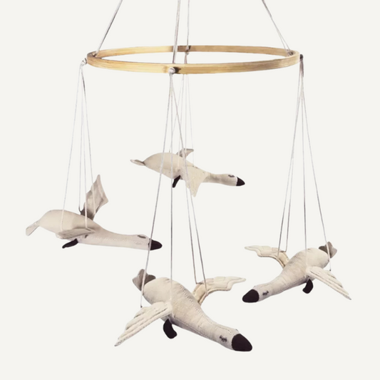 Linen wall hanging duck