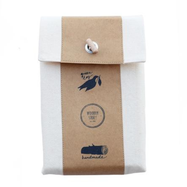 Wooden story Montessori 1-delig bakje met flashcardhouder