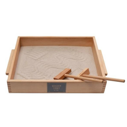 wooden story zandbak