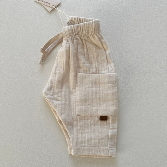 mousseline broek guapoo kids beige newborn