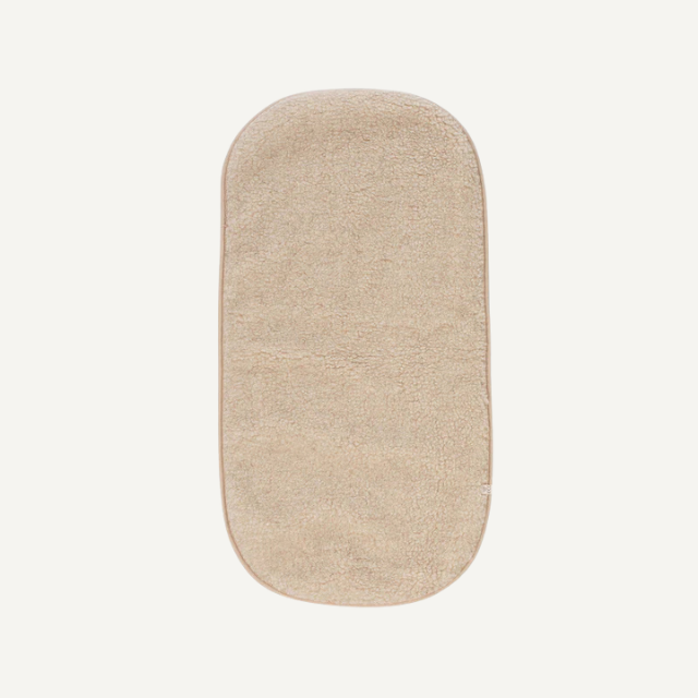 onderlegger reiswieg kico label beige wol