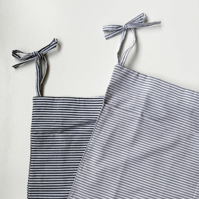 Bed and box organizer stripe blue