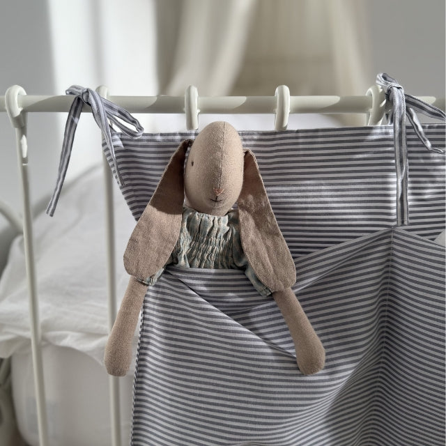 Bed- en boxorganizer streep grijs