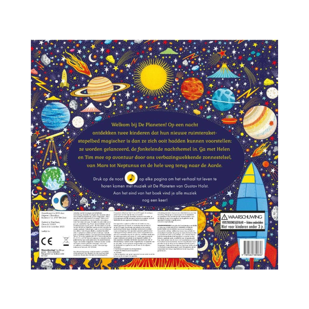 de planeten leesboek muziekboek kinderboek geluidjesboek
