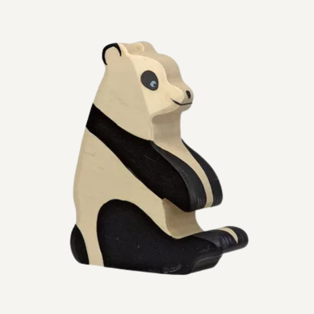 pandabeer houten speelgoed dier holztiger