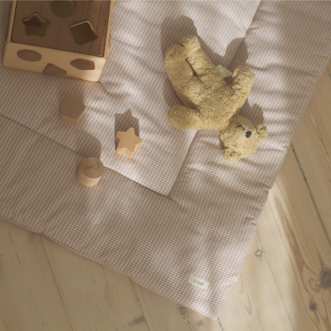 speelkleed beige geruit mini check lubilu